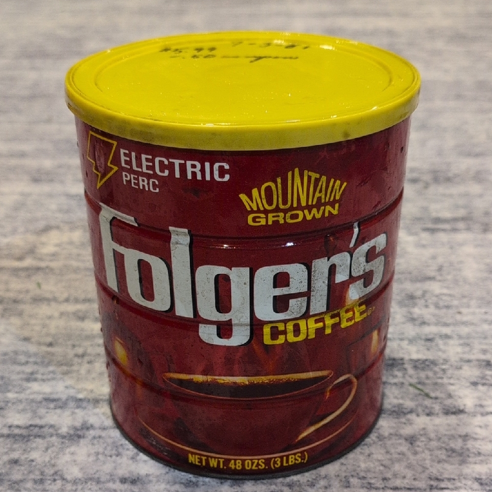 Folgers Mountain Grown Coffee Can